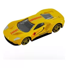 Carrinho Metal Infantil 1:64 Miniatura Coleção Porsche Cor Amarelo