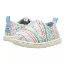 Zapatilla Zapato Niña Toms Tiny - Multi Ethnic Tribal