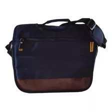 Maletin Morral Porta Laptop 14 Pulgadas Color Cobalto Franja