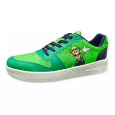 Tenis De Luigi Mario Bros Hombre Mujer Film Película Air