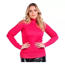 Blusa Cacharrel Feminina Lã Trico Tricot Gola Alta Atacado