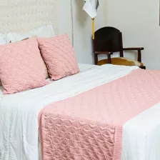 Peseira De Tricô Luxo Para Sofá Cama King Size + 2 Capas