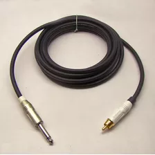 Cabo De Áudio P10 Mono X Rca Amphenol Kit 2 Pçs 3m