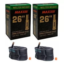 Pack 2 Camaras Maxxis Aro 26 X 1.50/2.50 Valvula Auto 48mm