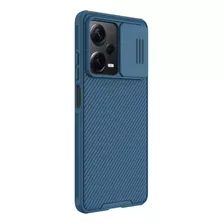 Funda Xiaomi Protector Camara Nillkin + Cristal Templado Color Azul Redmi Note 12 Pro+ 5g (global)