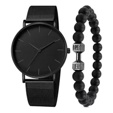 Reloj De Hombre Elegante Moda Ultra Delgado Correa De Metal