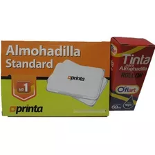 Almohadilla Aprinta Nº 1 Y Tinta Para Sellos 60ml En Combo 