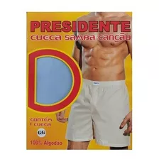 Cueca Samba Canção Presidente 100% Algodão Kit C/3 Unidades.