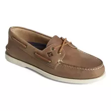 Zapato Sperry Hombre Sts25511 A/o 2-eye Leather Tan