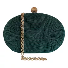 Bolsa De Festa Clutch Corda Oval Casamento Feminina