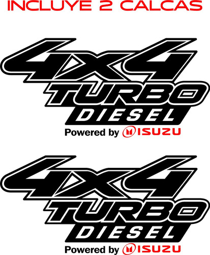 Stickers 4x4 Turbo Diesel Para Izusu Foto 3