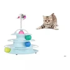 Divertido Juguete Para Gatos Torre De 3 Niveles Con Pelotas