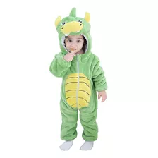 Macacão Pijama Infantil Inverno Fantasia Bebê Kigurumi Safar