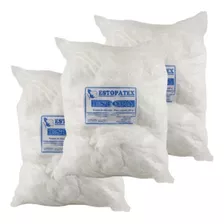 Estopa Limpeza Polimento Uso Geral Algodão Branco Kit 3 Unid