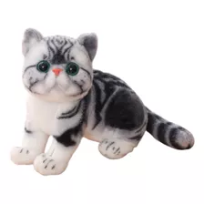 Pelucia Gato Boneco Animal Realista Fofo