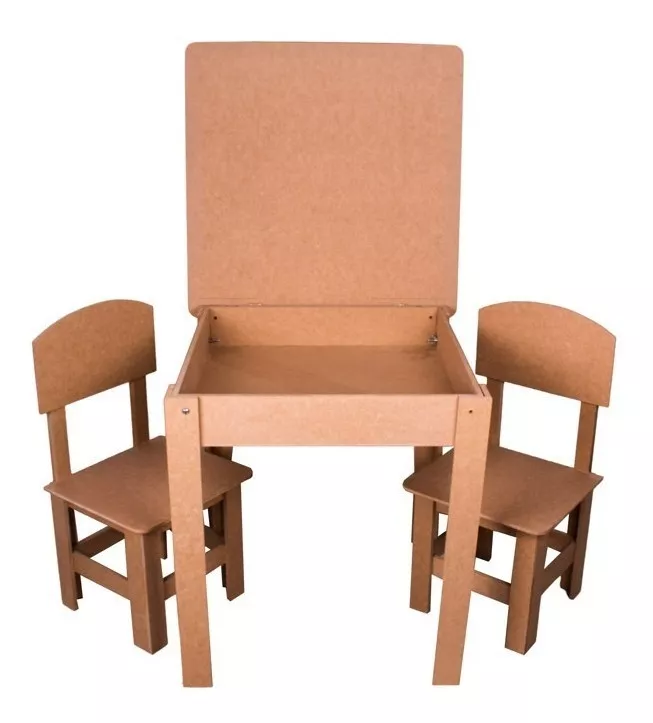Mesinha Carteira Didática Criança Infantil + 2 Cadeiras