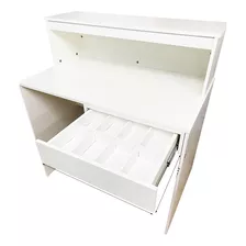 Mesa Bancada / Escrivaninha C/ Lâmpada Led + Tomada + Gaveta