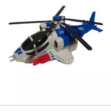 Helicóptero Fighter Brinquedo Giratório Abre Novidade Luzes