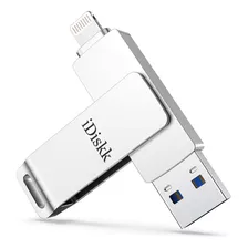 Idiskk Memoria Usb De 128 Gb Con Certificación Mfi Para Al.