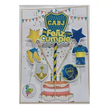 Adorno De Torta Cake Topper Boca Juniors