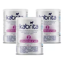 Kabrita 2 Fórmula Infantil - 3 Latas De 400g Cada