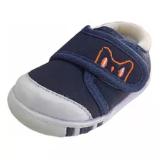 Zapatillas De Bebé Niños Velcro Azul