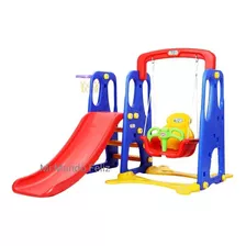 Juegos Recreativo Para Niños 3 En 1 Basquet Tobogan Columpio