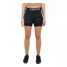 Short Under Armour Play Up 2-in-1 En Negro/blanco | Stock Ce