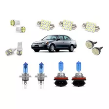 Kit Lampada Super Branca E Leds Honda Civic 2001 Á 2003