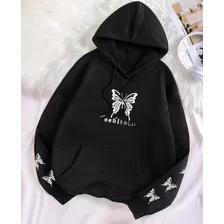 Moletom Canguru Blusa De Frio Borboleta Soul Muito Fofo