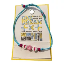 Pulsera Txt Kpop Moa Cubos Letras Ajustable Idols