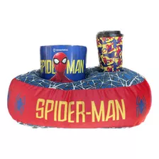 Balde Copo E Almofada Kit Pipoca Homem Aranha