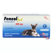 Fenzol Pet Agener União 500 Mg Antiparasitário - Kit Com 8