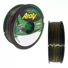 Nylon Tanza Araty Army Camuflada 0.50mm 16,3 Kg X 100 Metros