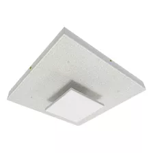 Plafon Kyara Led 22w 40cm Efeito Estrelado C Cristais St1750 Cor Branco