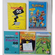 Kit 5 Livros Pokémon Go E Personagens Pokémon Dicas Técnicas