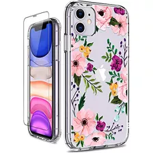 Funda iPhone 11 Protector De Pantalla, Transparente, Re...