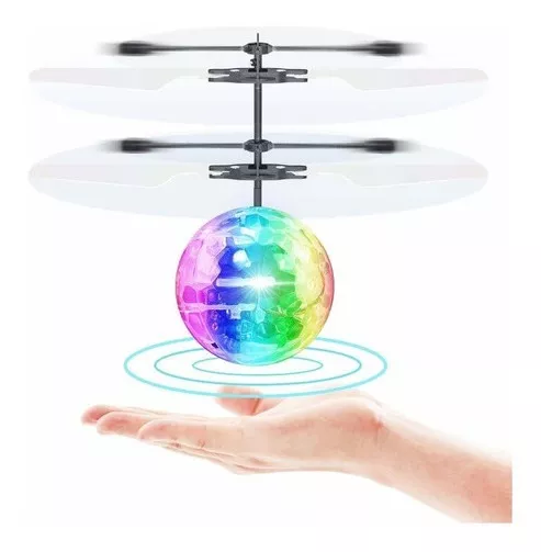 Bola Voadora Com Luz Led Brinquedo Sensor A Mão Oferta