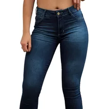 Calça Jeans Feminina Lycra Premium Cós Alto Blogueira