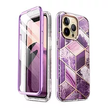 Funda Para iPhone 13 Pro Delgado Elegante Diseño Amatista 