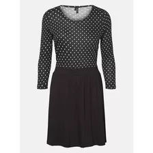 Vestido Vero Moda Negro Puntos