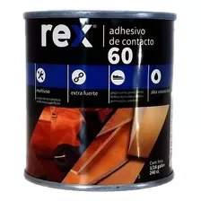 Adhesivo Contacto 60, Tarro 240 Cc Rex