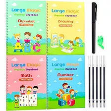 Cuaderno De Práctica Mágica Grande Niños | Paquete D...