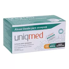 Alcool Sache Asséptico Swab (cx C/100 Unds) - Uniqmed