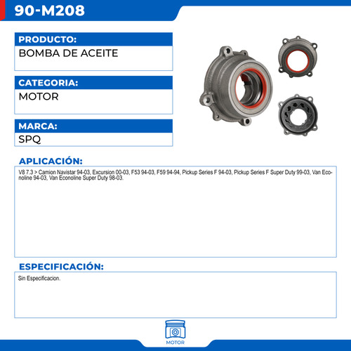 Bomba De Aceite Ford F250 Pickup Super Duty 1999-2003 V8 7.3 Foto 6