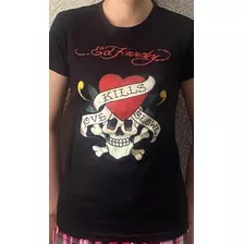 Playera Ed Hardy Original Mediana De Calavera Para Mujer!!!!