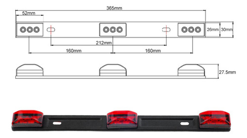 Led Luz Trasera Freno Camioneta Ford Dodge Chevrolet Nissan Foto 6