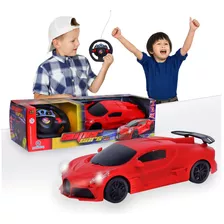 Carrinho De Controle Remoto Brinquedo Super Cars Polibrinq Cor Amarelo