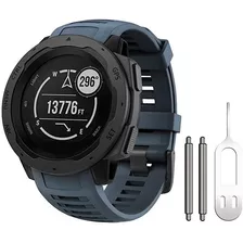 Malla De Silicona Garmin Instinct 2/ Solar/ Tactical Azul