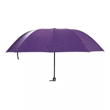 Guarda Chuva Sombrinha Grande Proteção Solar Forro Blackout Cor Roxo Desenho Do Tecido Listrado